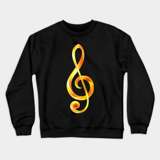 Fiery Musical Key Crewneck Sweatshirt